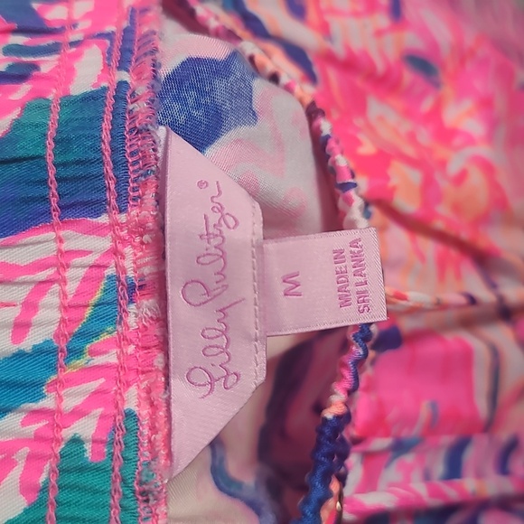 Lilly Pulitzer Vibrant Pink and Blue Joggers - Picture 2 of 12